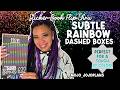 NEW Subtle Rainbow Dashed Boxes Sticker Book Flip-Thru- Mojo_JojoPlans