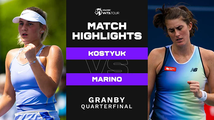 Marta Kostyuk vs. Rebecca Marino | 2022 Granby Quarterfinals | WTA Match Highlights
