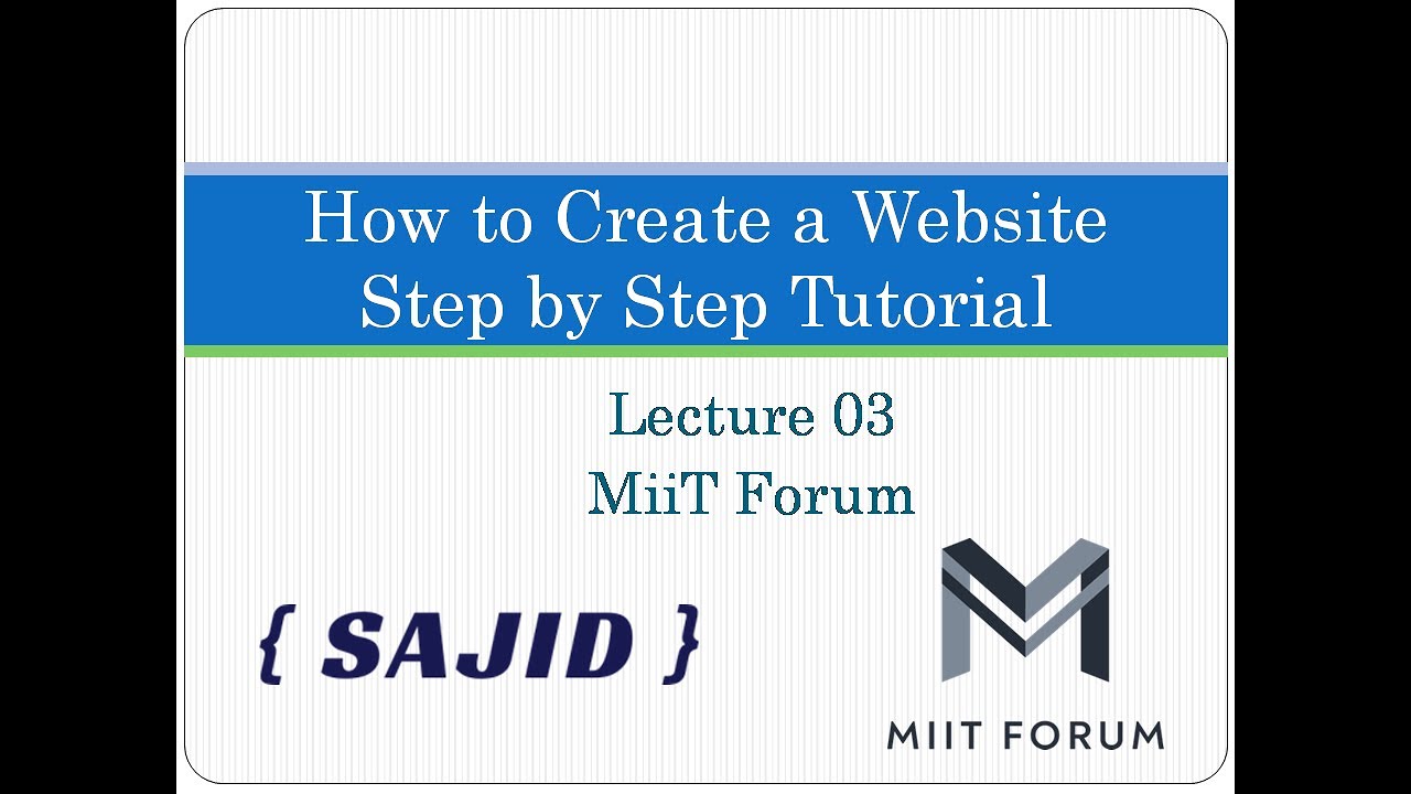 How To Create A Website Using HTML And CSS Step By Step Website ...
