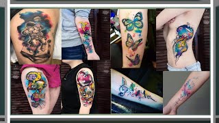 Most ATTRACTIVE  Watercolor Tattoo Designs 2021 /Watercolor Tattoo ideas