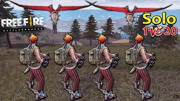 LẦN ĐẦU SOLO 1 VỚI 20 BẰNG SÚNG SÁU NÒNG SĂN TOP 1 TRONG FREE FIRE