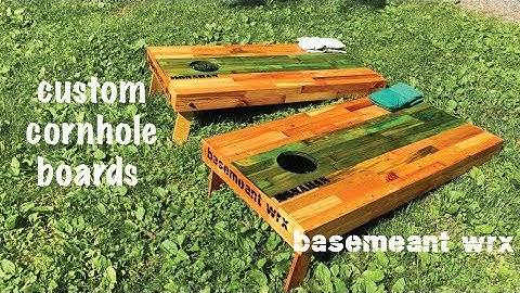 how to make awesome custom cornhole boards