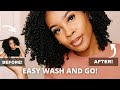 DEFINED WASH AND GO TYPE 3C/4A HAIR | EASIEST WASH AND GO EVER | DRYING & NIGHTTIME ROUTINE INCLUDED