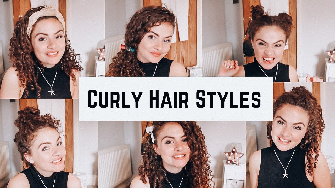 QUICK and EASY HAIRSTYLES for NATURALLY CURLY HAIR YouTube