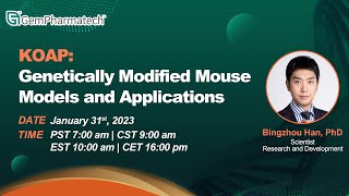 [Webinar] KOAP: Genetically Modified Mouse Models and Applications (20230131)
