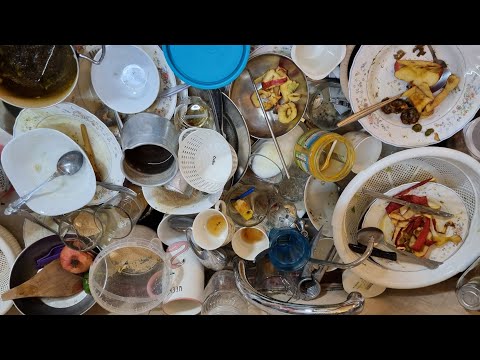 ASMR Dishwashing Satisfying | The Mess Nobody Wants to Start
