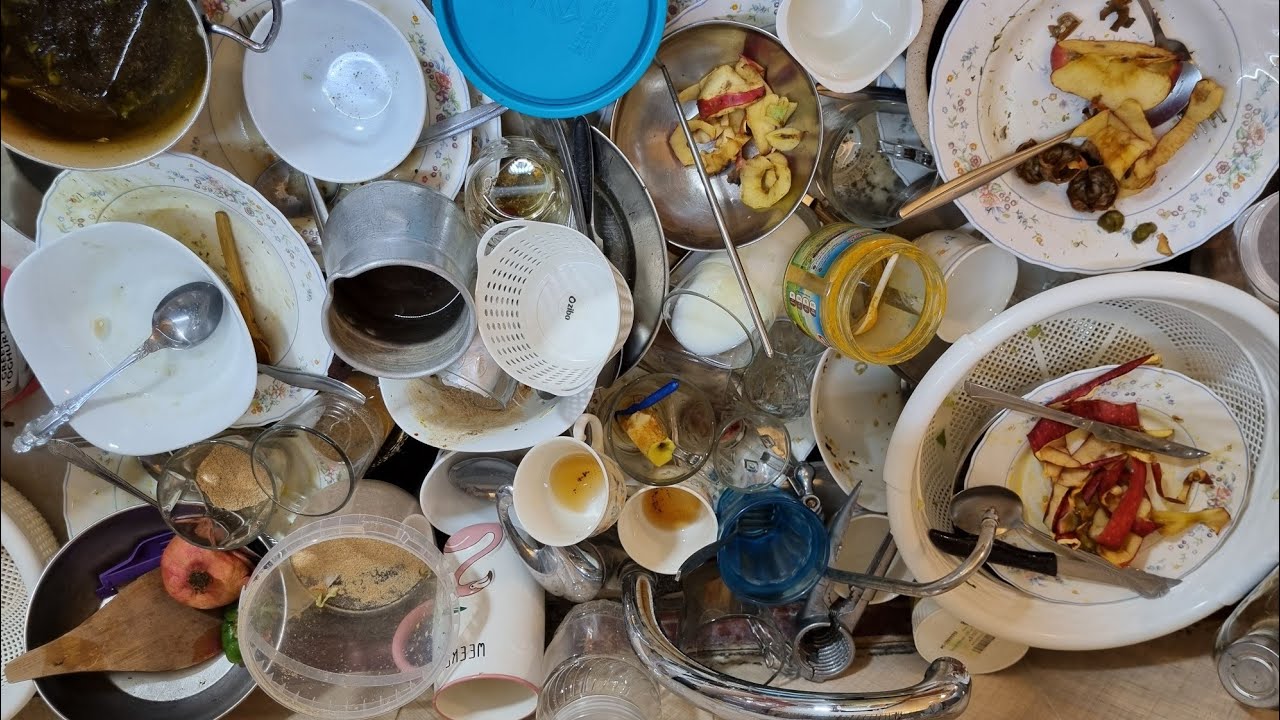 ASMR Dishwashing Satisfying | The Mess Nobody Wants to Start