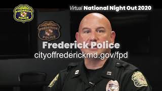 Frederick Police Virtual National Night Out 2020 - Chief's Message