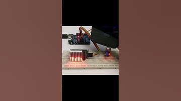 Audio-Driven Beats on LED Matrix Display Using Arduino #shorts #experiment