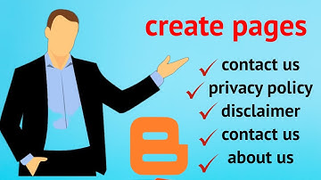 How to Create Pages for Blogger to Get AdSense Approval in One Day | Disclaimer, Sitemap, Contact