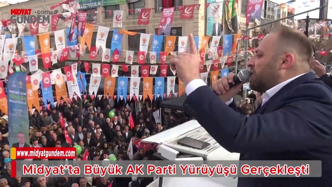 Midyat’ta Büyük AK Parti Yürüyüşü Gerçekleşti