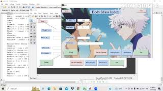 Body Mass Index using GUI MATLAB (R2009a)