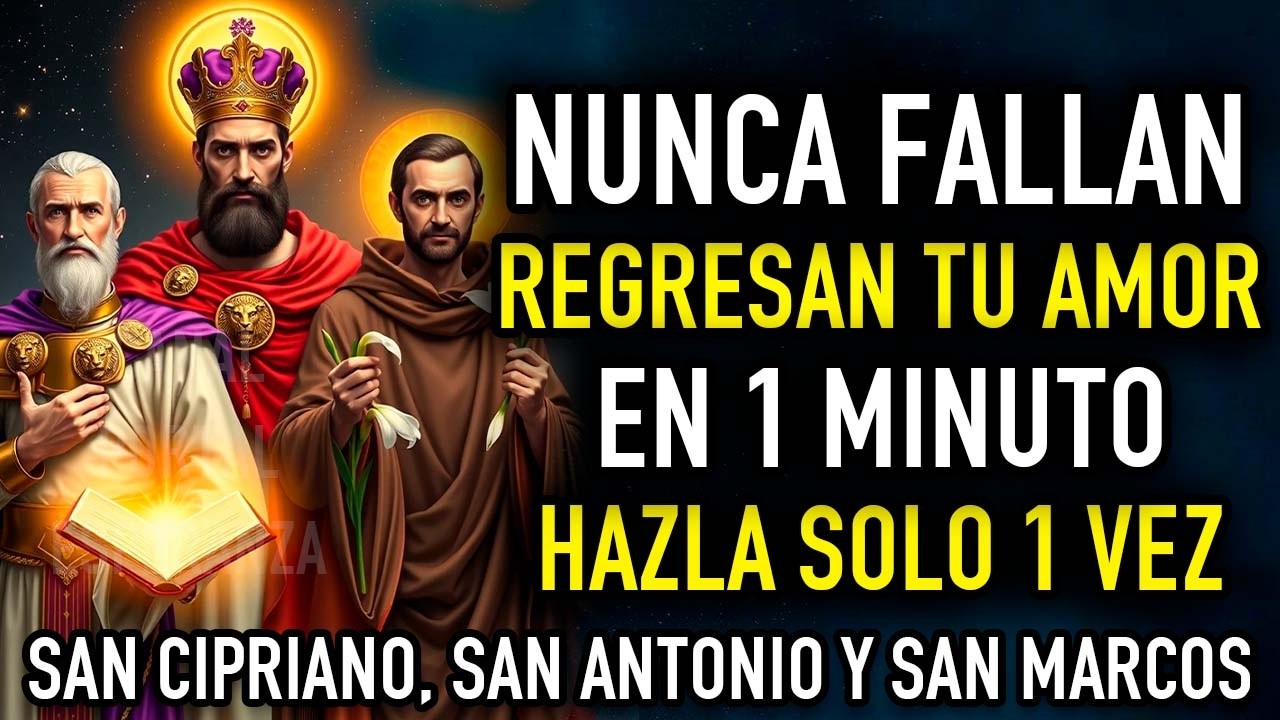 MUY FUERTE - SAN CIPRIANO San Antonio San Marcos TE LLAME AMOR AMARRE DOMINIO Oración del Desespero