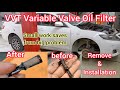 2azfe 24l engine vvti variable valve oil filter replacement and cleaning of toyota camry