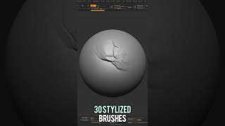 30 Stylized Zbrush Brushes  #stylized #zbrush #brush