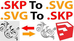 Export and Import SVG Files in SketchUp |Update Video|