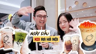 Ngày đầu tiên trà sữa KOI Thé ra Hà Nội - AeonMall Hà Đông | #Vlog 57