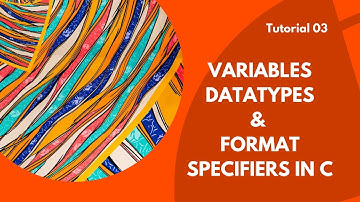 03 Variables, Datatypes and Format Specifiers in C Hindi/Urdu Programming