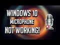 Fix Microphone Not Working on Windows 10 [2021]