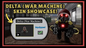 (DAY 13) 🦹 DELTA (WAR MACHINE) Skin Showcase! | [Piggy Advent Calendar]