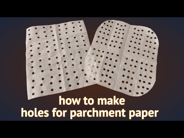 Homemade Perforated Parchment Sheets - Wonderfully Made and Dearly Loved