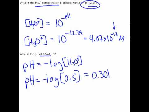 h3o ph calculating
