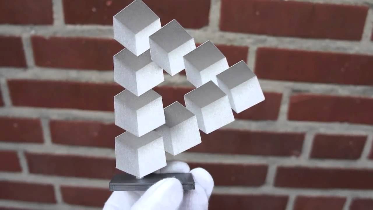 Impossible 3D printed Penrose Triangle: solved?, 3D Printing Blog