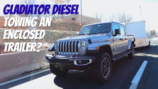 2021 Jeep Gladiator EcoDiesel Towing Review: Enclosed Trailer Possible or Too Much?