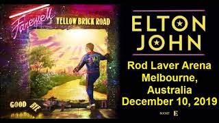 Elton John Melbourne, Australia, December 10, 2019