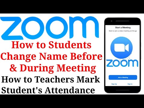 How to Students Change their Name on Zoom Meeting App - YouTube