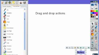 Drag and drop actions in ActivInspire