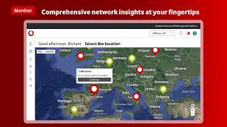 Vodafone Business Mobile Private Network management plane console demo screenshot 1