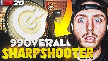 I HIT 99 OVERALL ON MY SPEEDBOOSTING SHARPSHOOTER NBA 2K20! BEST SHOOTING BUILD!