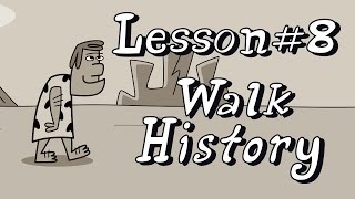 How to Animate - History Cartoon Walk Cycle - Lesson 8 - The Art of Animation - Albumation