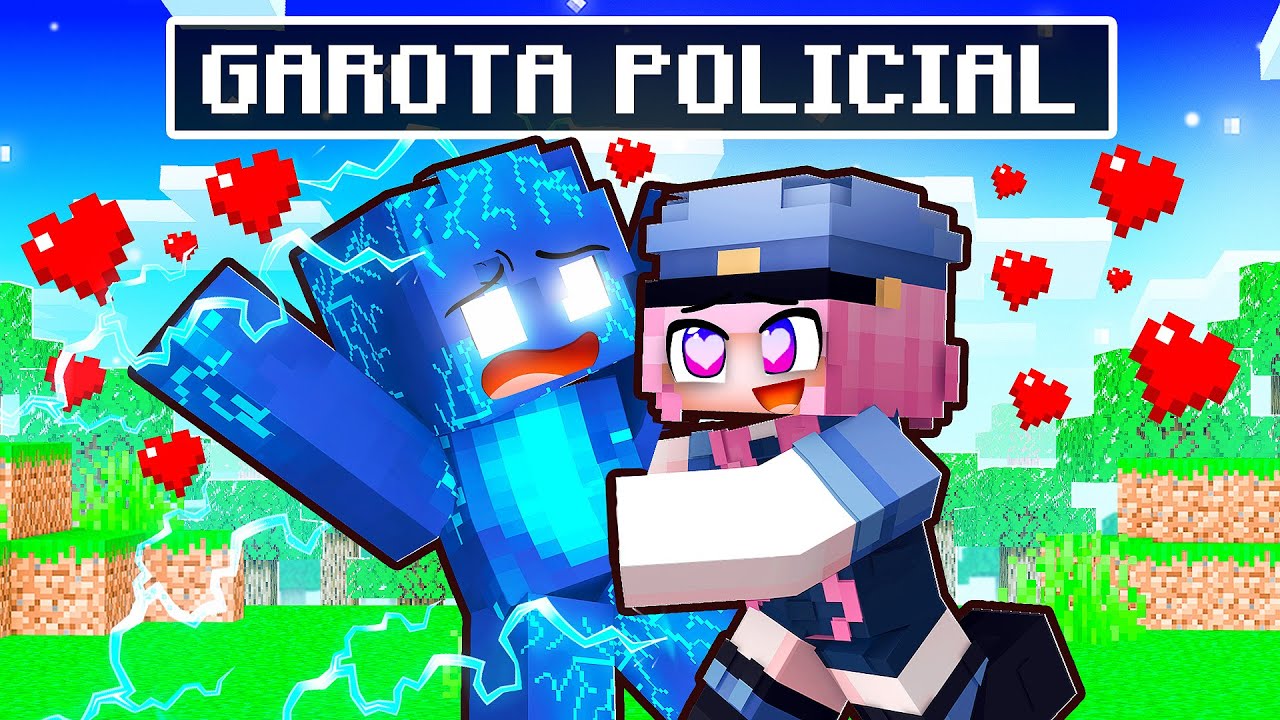 A GAROTA POLICIAL se APAIXONOU pelo DEUS do TROVÃO no Minecraft