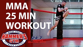 25 Minute MMA Home Workout With Brock // Hammer's at Home Workouts