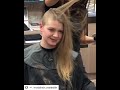 French girl gets a buzzcut in the salon remaster and edit