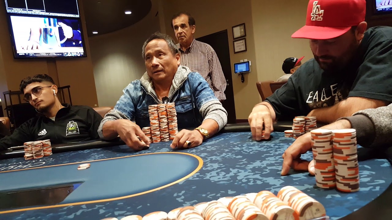 Poker player gets angry when he loses