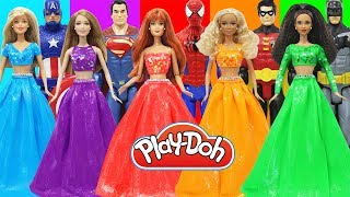 Play doh dress up new barbie dolls super hero spiderman batman
superman captain america robin inspired costumes
https://youtu.be/emik1hv-xfs please subscribe...