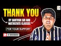 Thank you by santosh sir and mathstats classes for your support m 8810409392