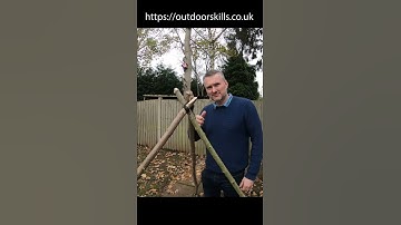 The Secret Hack to Lashing Together a Rock Solid  Tripod #shorts