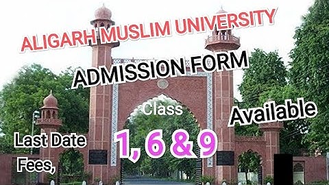 AMU ADMISSION FORM 2022 CLASS 1 6 & 9 || AMU APPLICATION FORM 2022-23 1, 6 & 9 || LAST DATE  @tbit