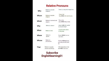 Relative Pronouns #shortsvideo #youtubeshorts #viral
