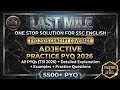 SSC CGL 2026 English | Adjective PYQ Marathon Part 2 🔥 5500+ Questions | Last Mile Revision