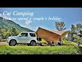 【絶景キャンプ場】夫婦デイキャンプ｜ヘキサタープ連結スタイルで快適空間｜with Jimny JB23W