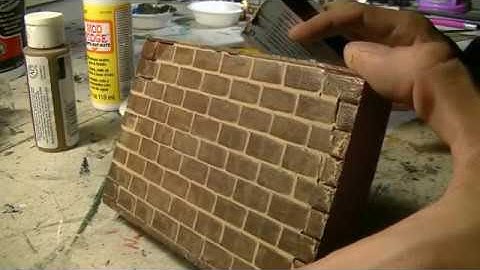 "Figures In Action": Tutorial Quickies #6 - Mortar/Grout for Bricks Tutorial
