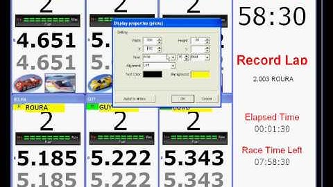 Pc Lap Counter - zoom - show invisible column