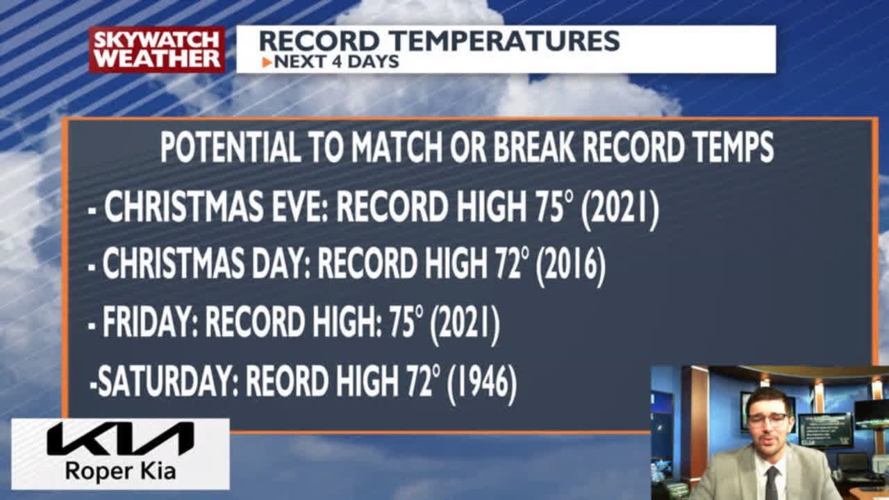 Record high temperatures possible over the next four days - YouTube