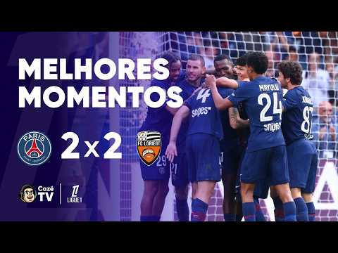 MELHORES MOMENTOS: PARIS SAINT-GERMAIN 2 X 2 LORIENT | LIGUE 1 2025/2026 | 32ª RODADA