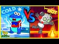 Would You Rather HOT vs COLD Challenge Vs ROBO COMBO! Fun Pretend Play Game